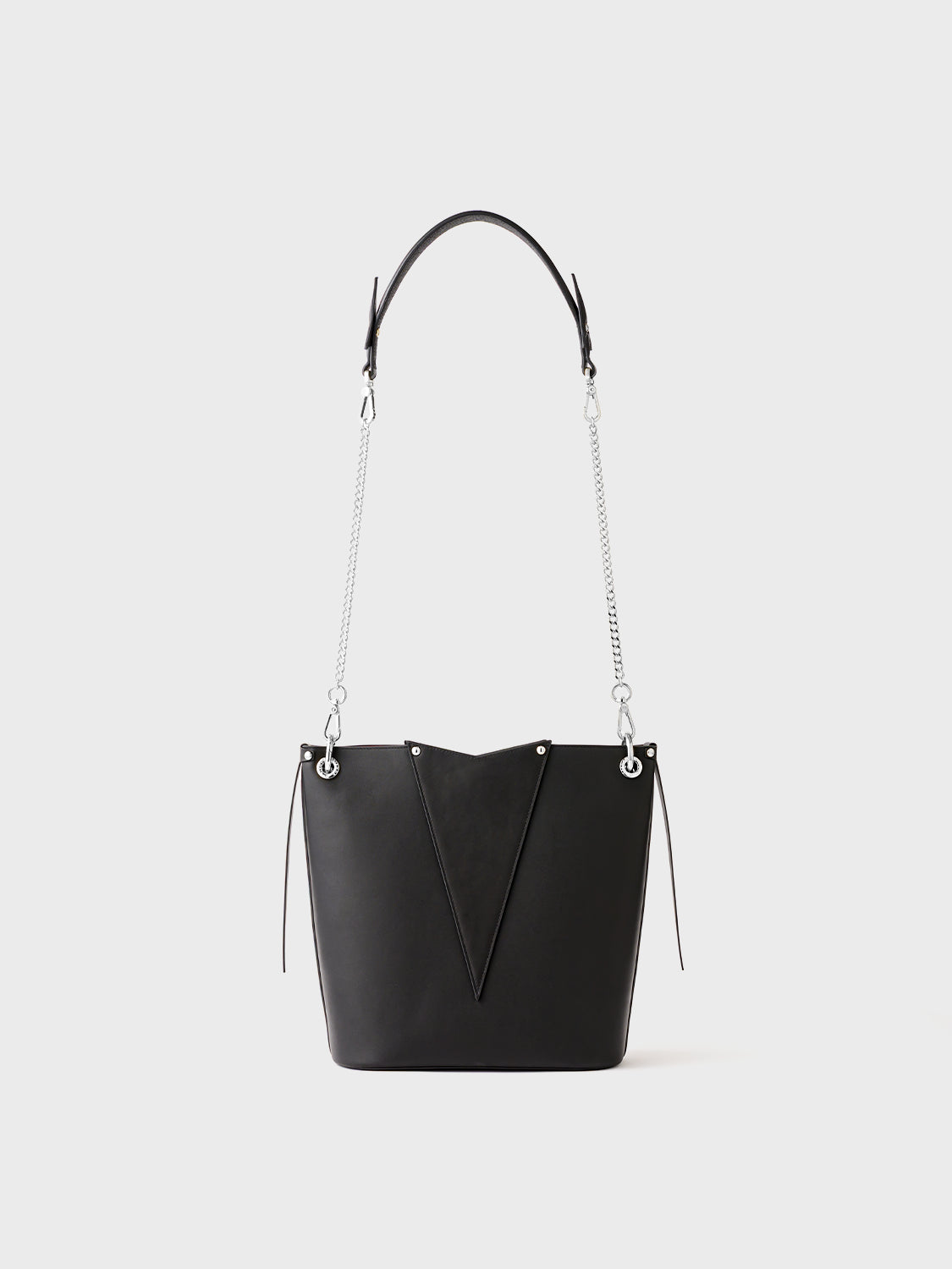 The Tokyo Handbag - Black & Silver