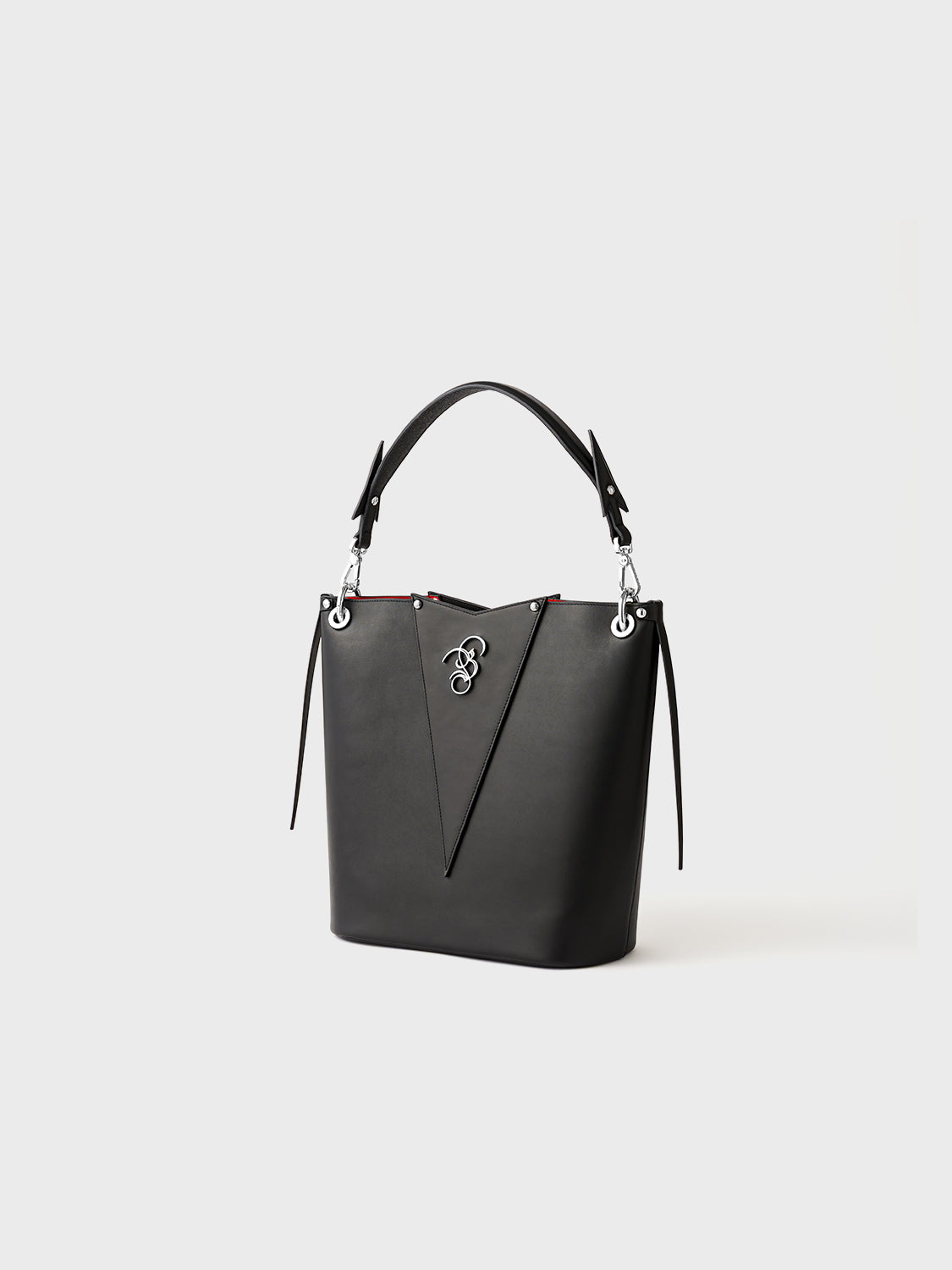 The Tokyo Handbag - Black & Silver