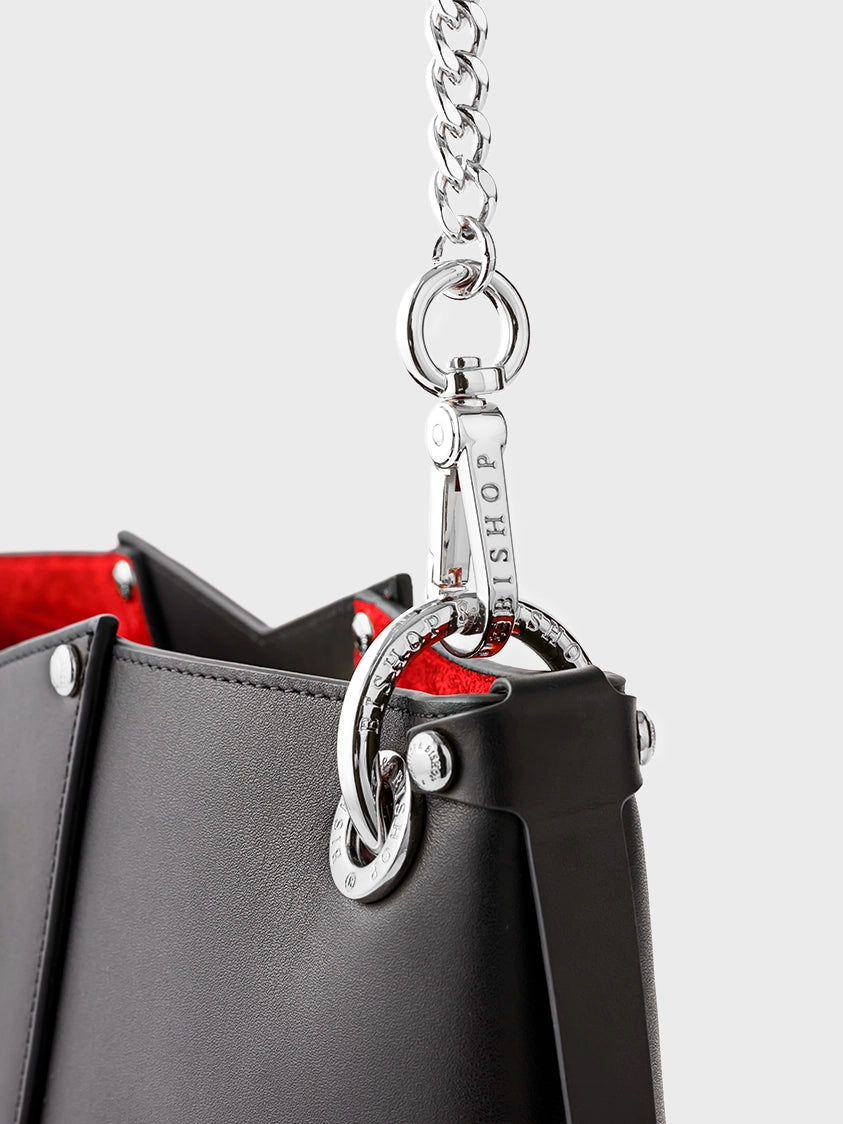 The Tokyo Handbag - Black & Silver