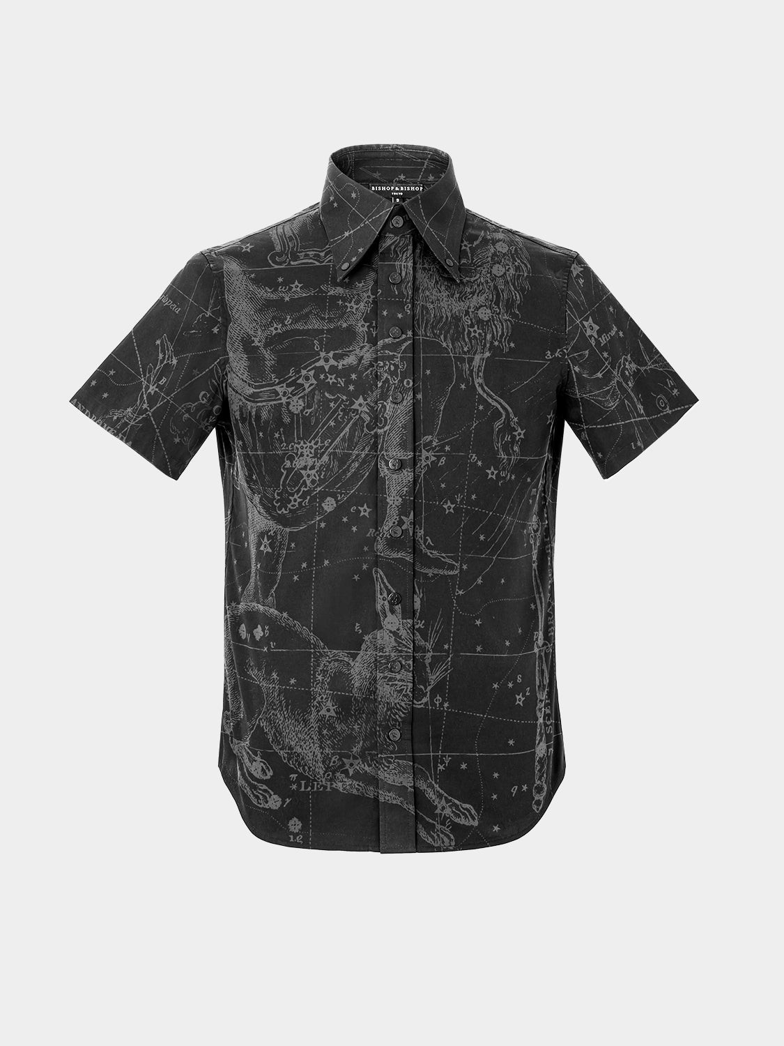 constellation dress shirt Black Constellation Space Long Sleeve Men Button Up Shirt, Universe Galaxy Gold Stars Print Buttoned Guys Collared Casual Dress Chest Pocket