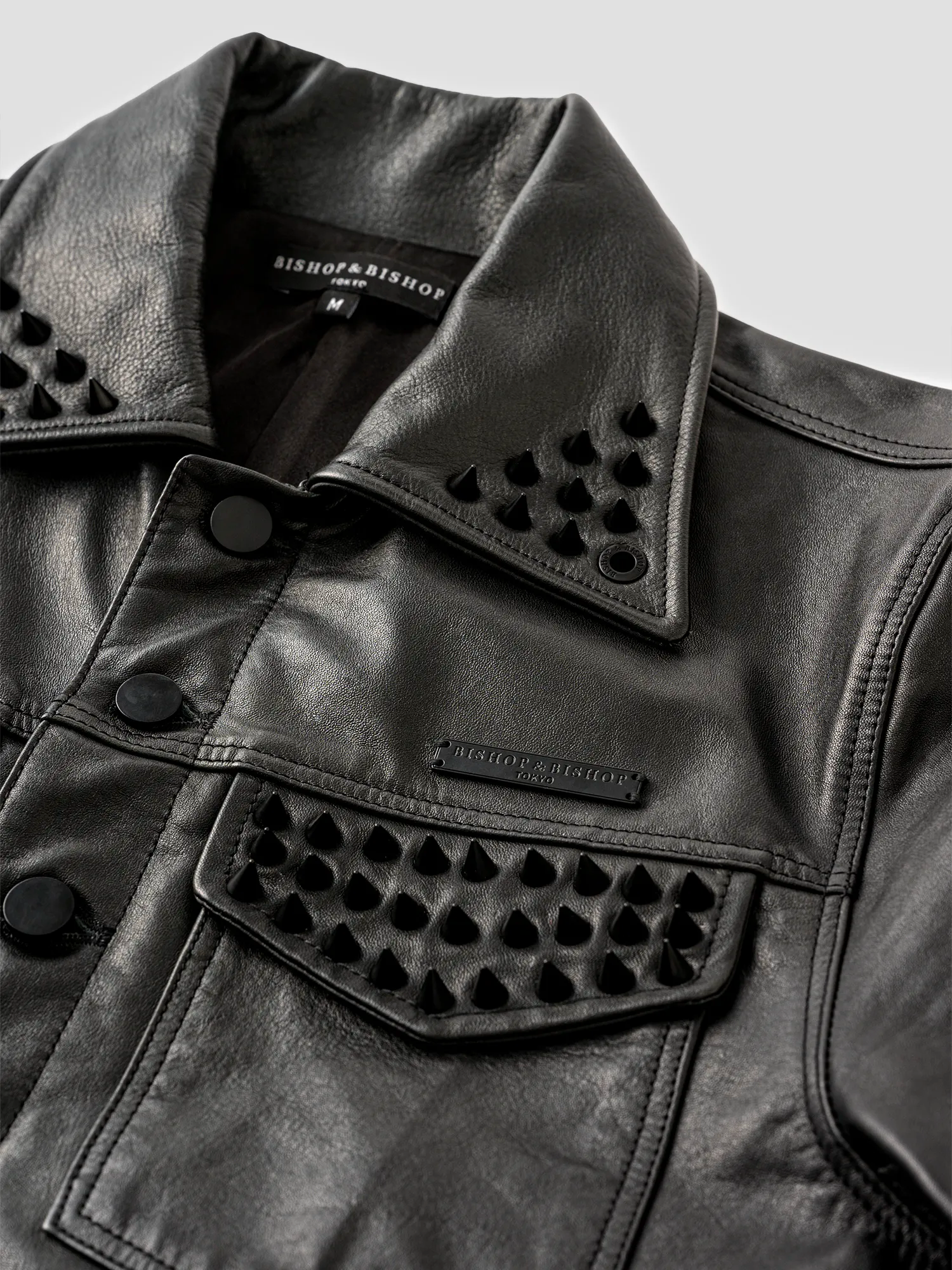 Leather Trucker Jacket – Blackout Edition