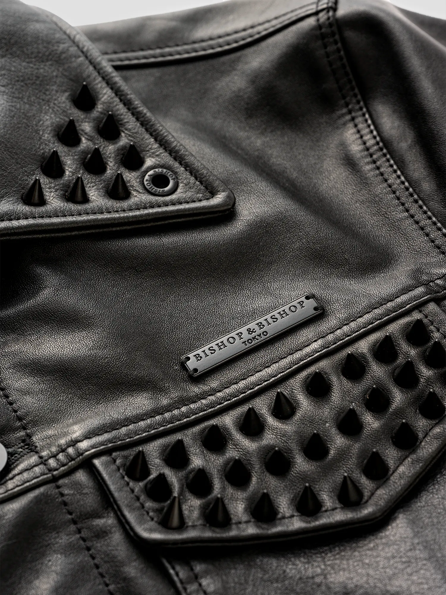 Leather Trucker Jacket – Blackout Edition