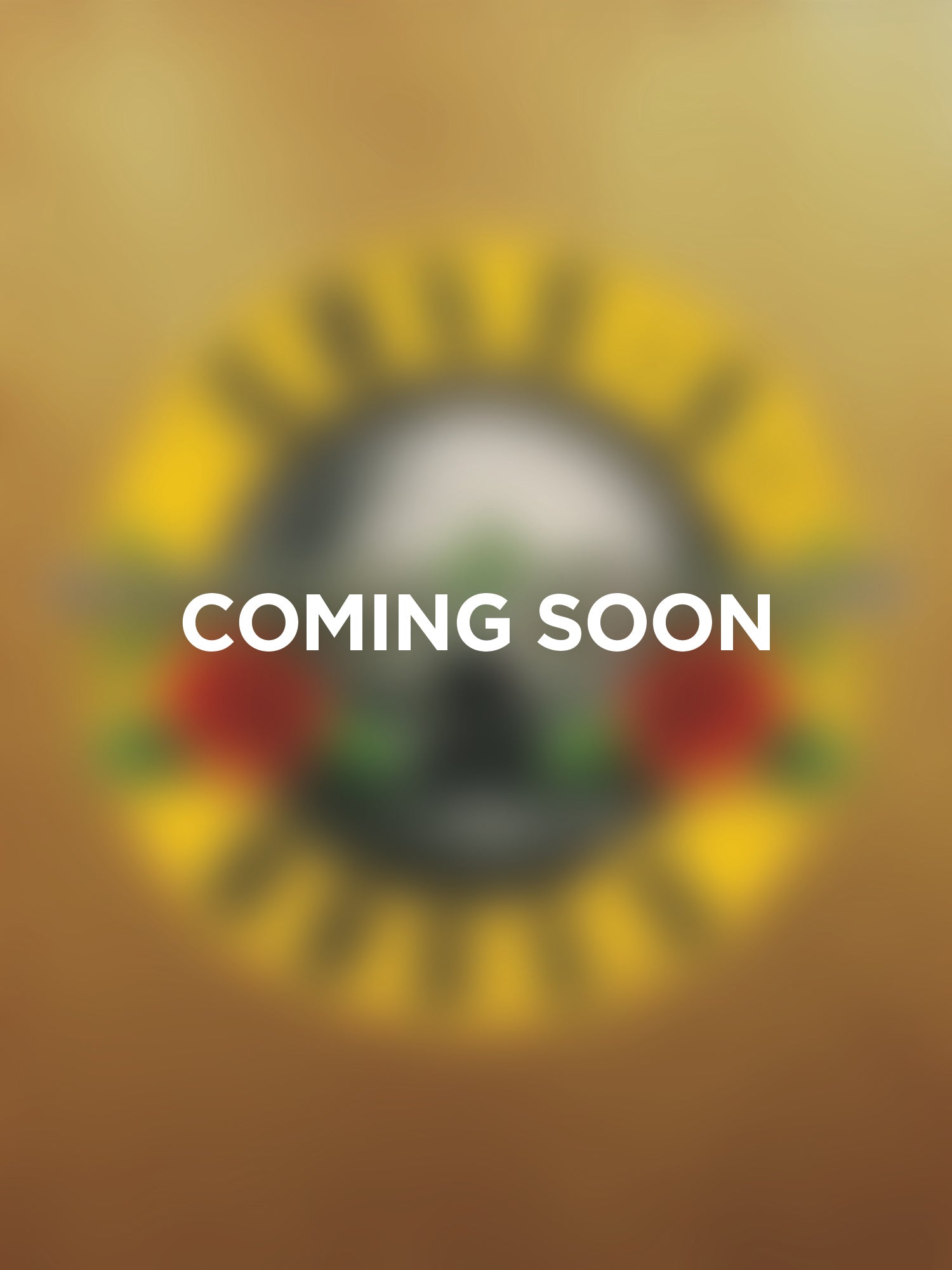 Blurred image with a colorful design and 'COMING SOON' text