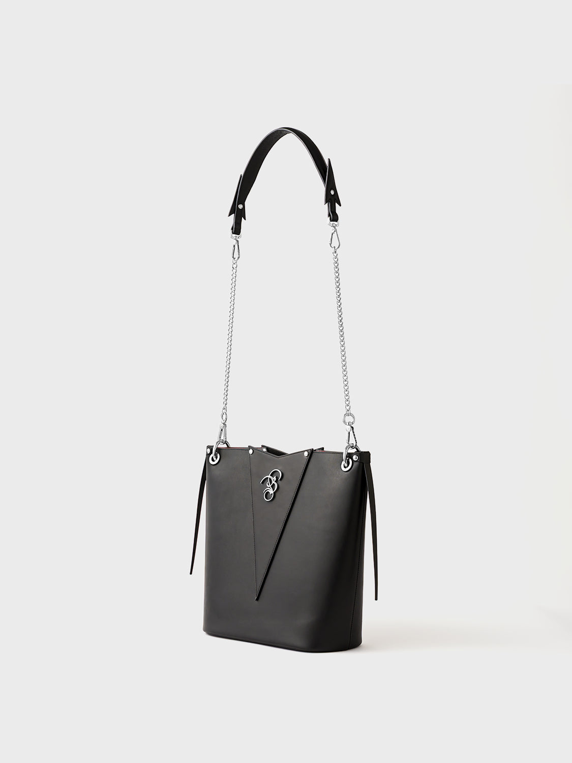 The Tokyo Handbag - Black & Silver