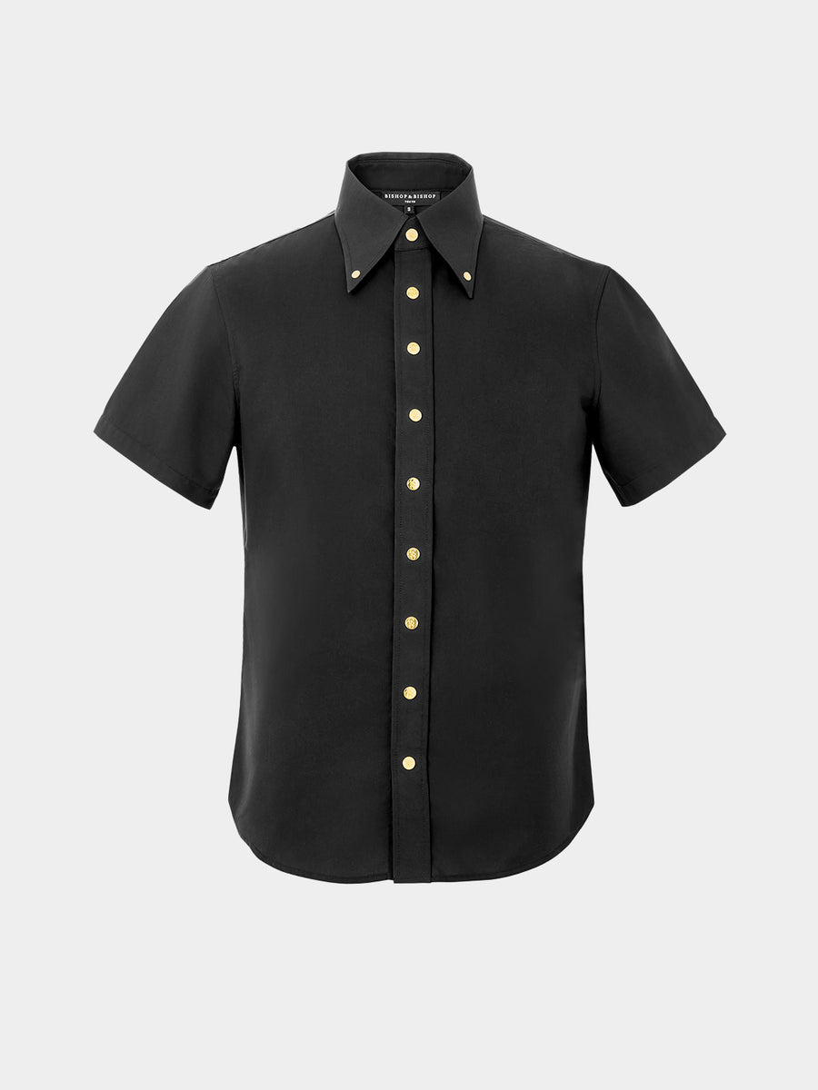 Short Sleeve Dress Shirt - Gold