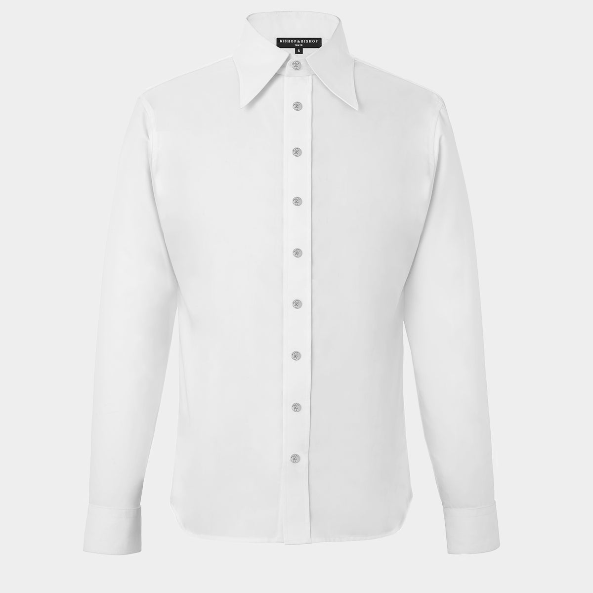 long white dress shirt Sleeve – Serene White Satin Halter stay buttons casual wedding dresses Size:US4 (EU38)