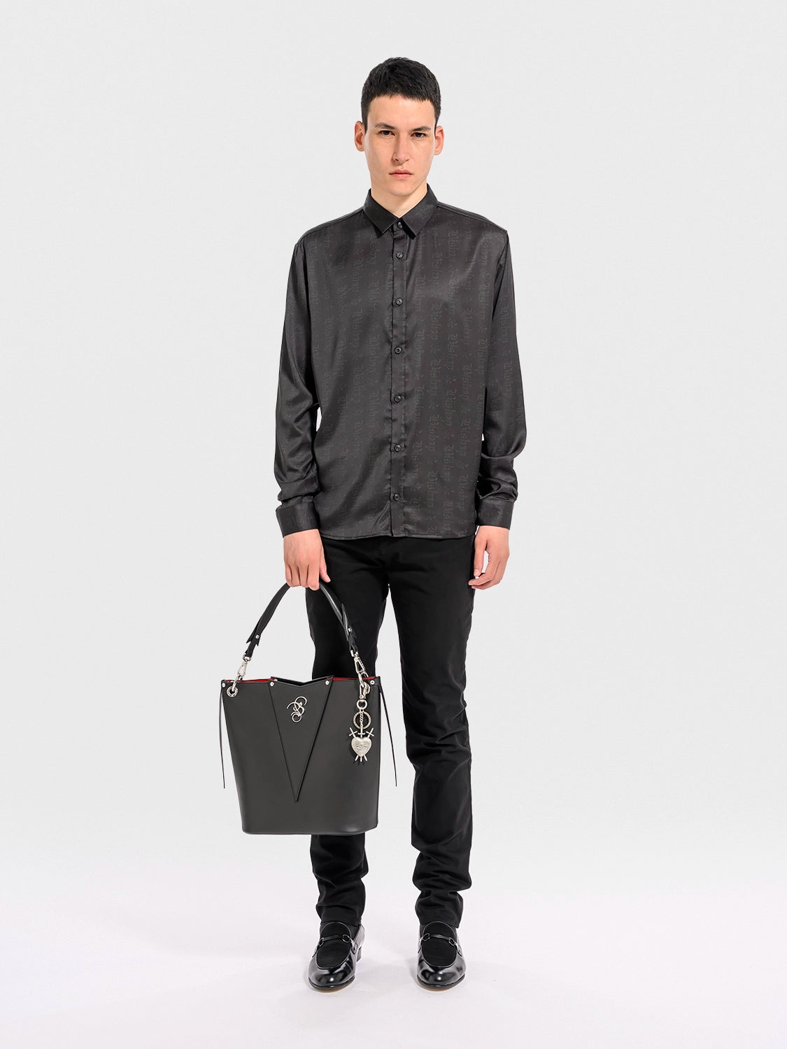 The Tokyo Handbag - Black & Silver