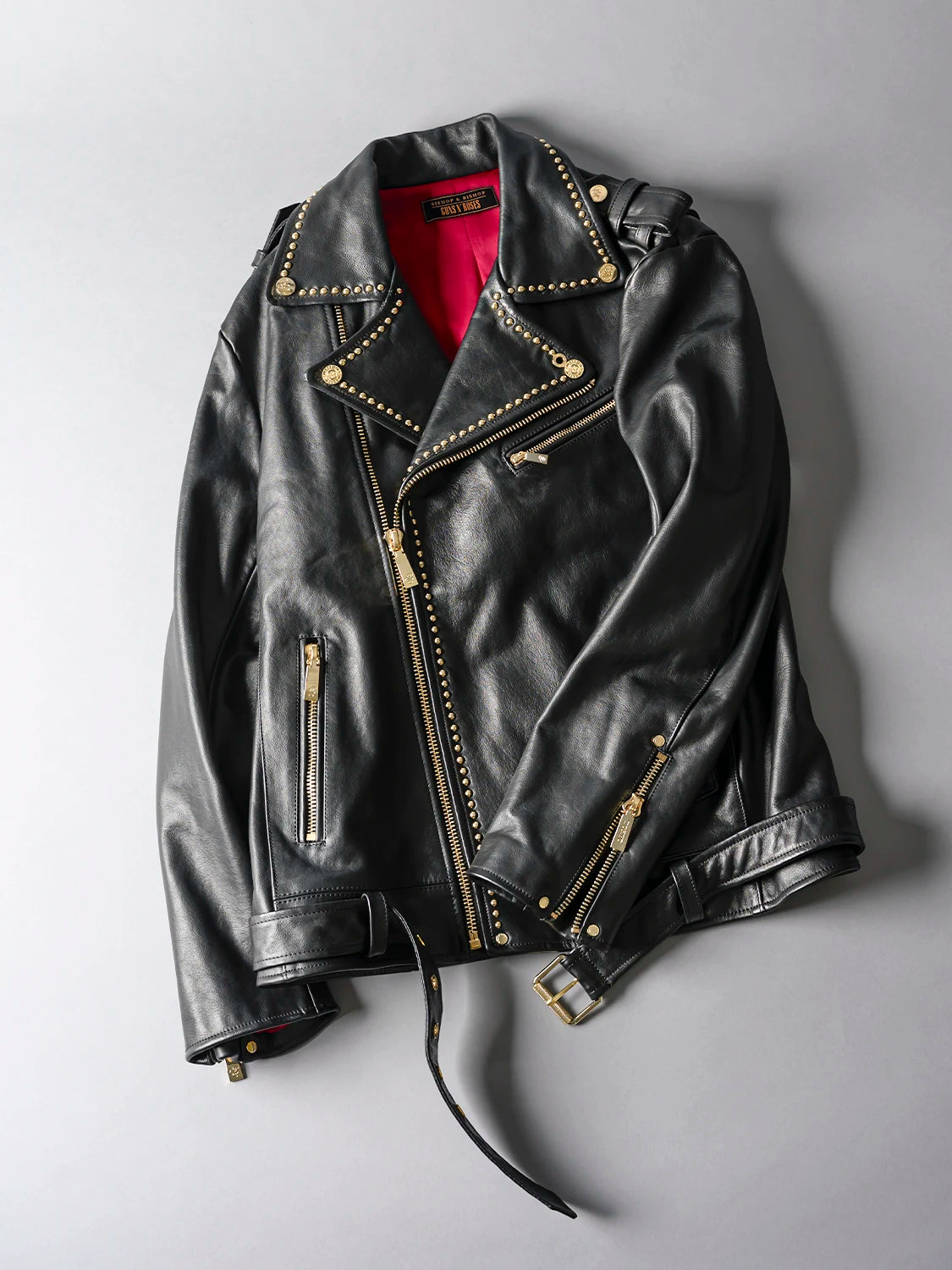 LIMITED - GUNS N' ROSES Mens Leather Moto Jacket