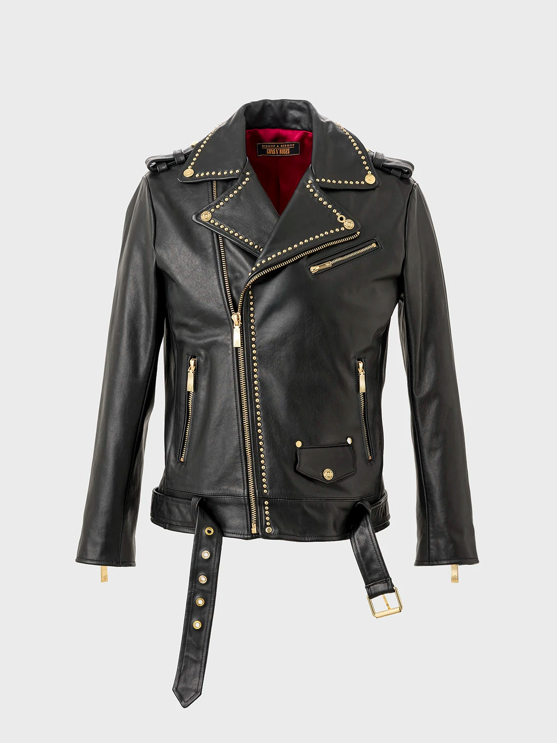 LIMITED - GUNS N' ROSES Mens Leather Moto Jacket